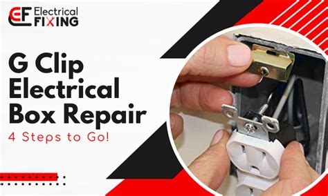 g clips electrical box repair|box doctor repair clips.